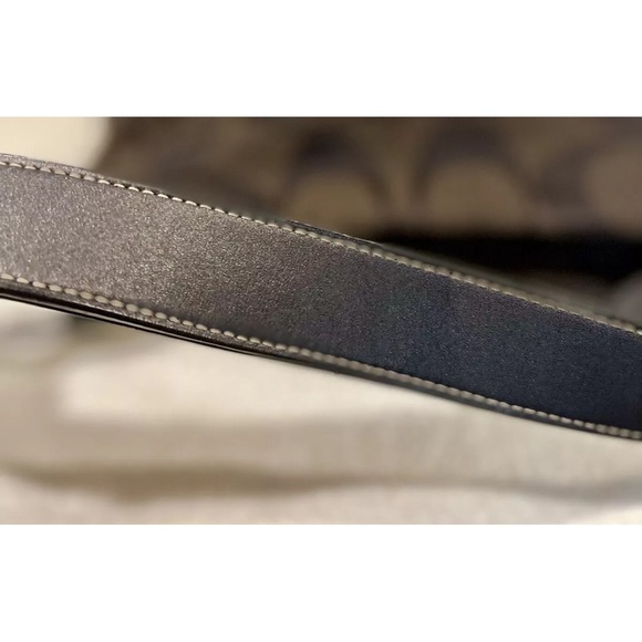 VNTG Coach Madison Maggie Bag Drk Brwn Signature C Hobo 14" x 9" x 4" - Picture 16 of 16